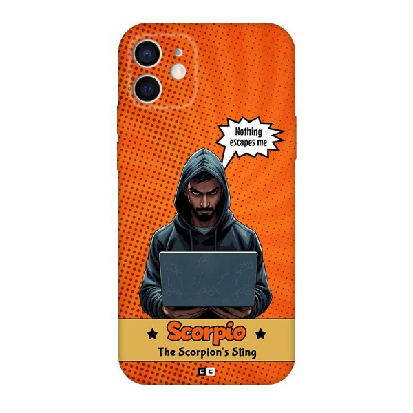 Scorpio Warning Back Case for iPhone 12 Pro